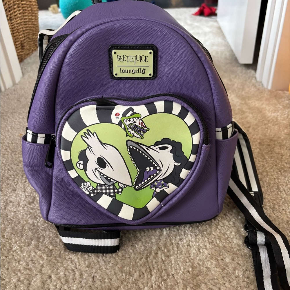 Loungefly Purple Beetlejuice Backpack